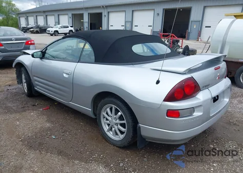 2001 Mitsubishi Eclipse Spyder Gs из США, поврежденный, VIN 4A3AE35GX1E006225